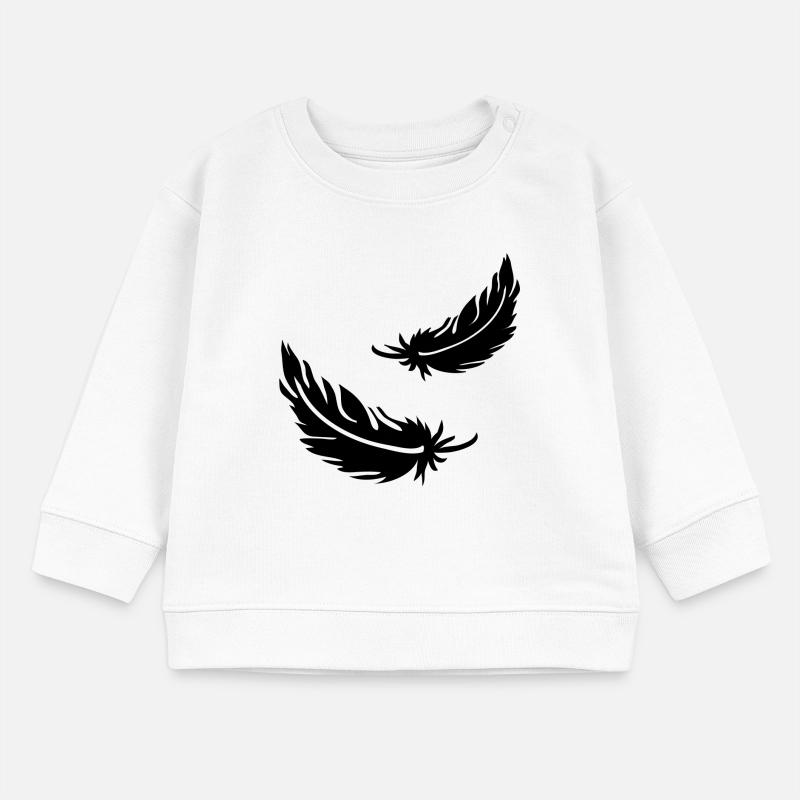 Zwei fliegende Federn Baby Organic Sweatshirt Baby Changer von Stanley/Stella