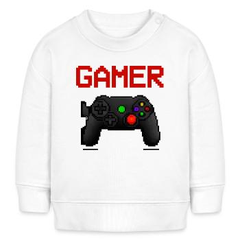 Gamer - Baby Sweatshirt by Stanley/Stella - white - Front