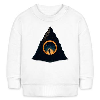 Sternenpfad am Bergkegel Portal - Baby Organic Sweatshirt Baby Changer von Stanley/Stella - Weiß - Vorne