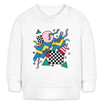 Geometric Neon Punk Pattern - Baby Sweatshirt by Stanley/Stella - white - Front