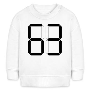 NUMMER 63 Dreiundsechzig Geschenk Digital - Baby Organic Sweatshirt Baby Changer von Stanley/Stella - Weiß - Vorne