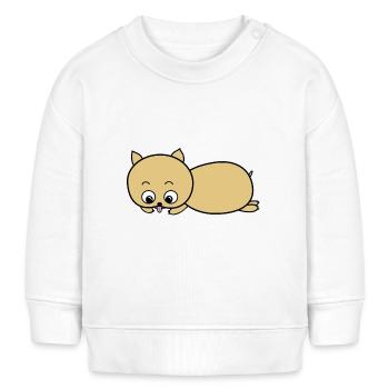 Hund - Baby Organic Sweatshirt Baby Changer von Stanley/Stella - Weiß - Vorne