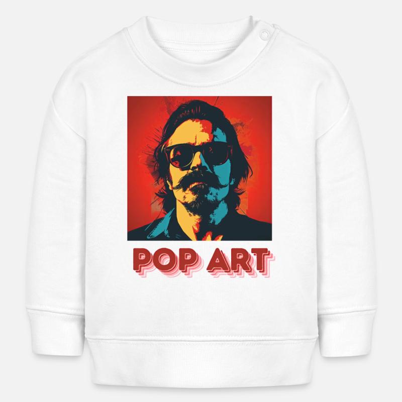 Pop Art - Baby Sweatshirt by Stanley/Stella - white