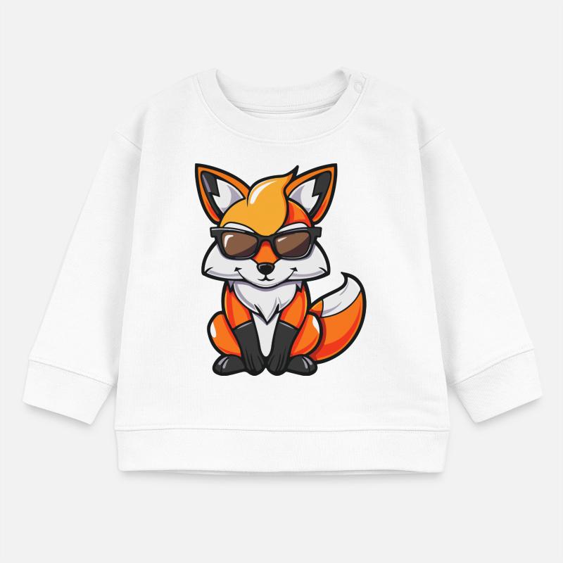 Fox Comic Cool Baby Sweatshirt by Stanley/Stella
