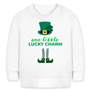 One little lucky charm - Baby Sweatshirt by Stanley/Stella - white - Front