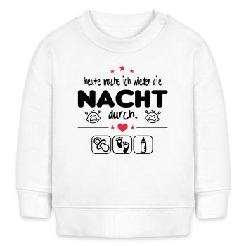 Geschrei Nacht Gebrüll Nachts wach Baby Säugling - Baby Organic Sweatshirt Baby Changer von Stanley/Stella - Weiß - Vorne