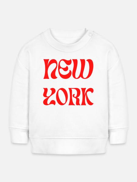 NEW YORK - Baby Organic Sweatshirt Baby Changer von Stanley/Stella - Weiß