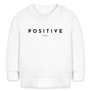 ONDES POSITIVES - Sweat bébé bio Stanley/Stella - blanc - Devant