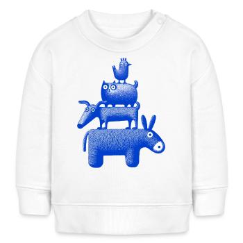 Town Musicians "Blue" - Baby Sweatshirt by Stanley/Stella - white - Front