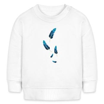 Federn - Baby Organic Sweatshirt Baby Changer von Stanley/Stella - Weiß - Vorne