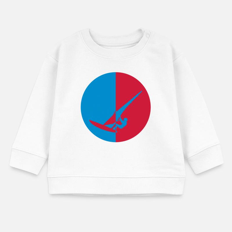 Windsurf Windsurfing Windsurfen Planche à voile Baby Sweatshirt by Stanley/Stella