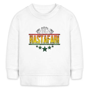 Conception d’affirmation rastafari de Jah - Sweat bébé bio Stanley/Stella - blanc - Devant