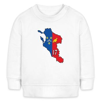 Charente-Maritime - Baby Organic Sweatshirt Baby Changer von Stanley/Stella - Weiß - Vorne