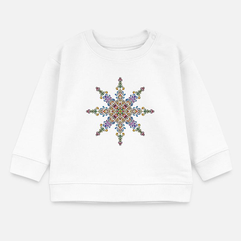 Mandala | Bunt | Leben | Geschenkidee Baby Organic Sweatshirt Baby Changer von Stanley/Stella