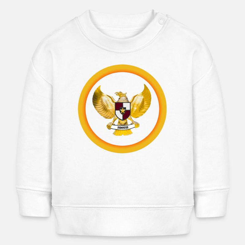 Indonésie Garuda pancasila Indonesia - Sweat bébé bio Stanley/Stella - blanc