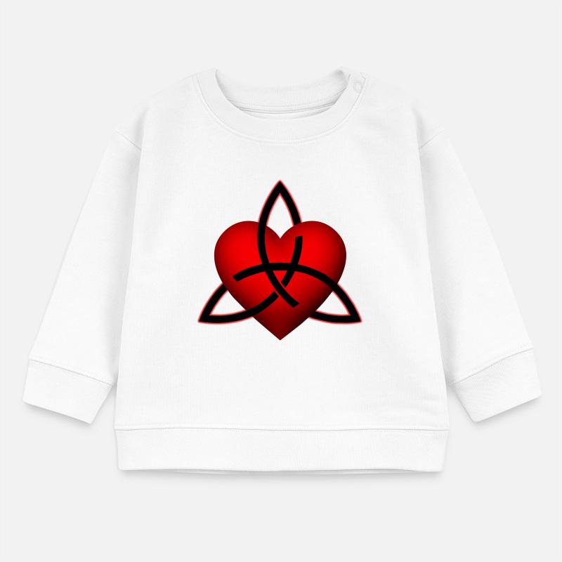 Celtic Heart Pattern Baby Sweatshirt by Stanley/Stella
