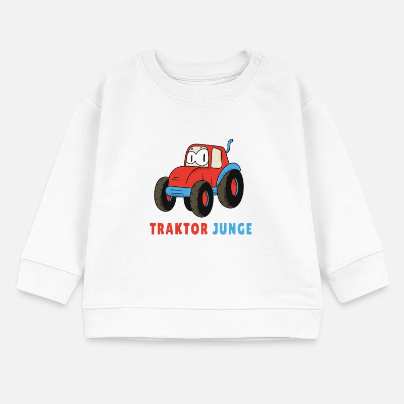 Traktor Junge Baby Organic Sweatshirt Baby Changer von Stanley/Stella