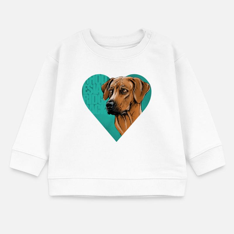 Rhodesian Ridgeback Baby Organic Sweatshirt Baby Changer von Stanley/Stella