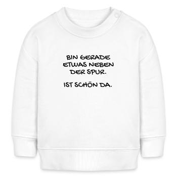 Lustiger Spruch - Baby Organic Sweatshirt Baby Changer von Stanley/Stella - Weiß - Vorne