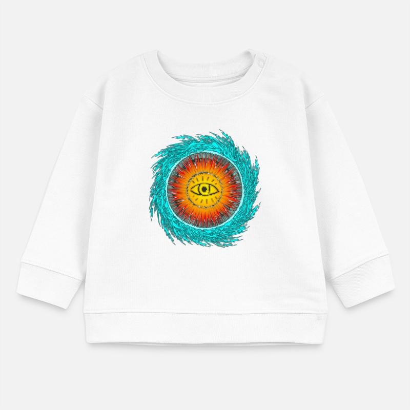 Conception du tsunami oculaire Sweat bébé bio Stanley/Stella