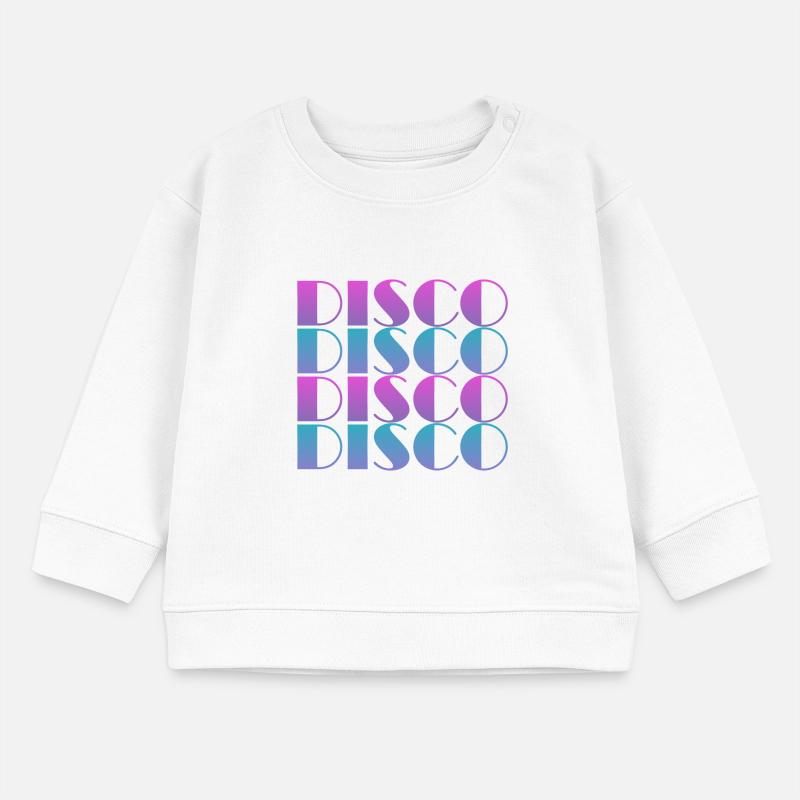 Lebendiges Disco-Textmuster-Design Baby Organic Sweatshirt Baby Changer von Stanley/Stella