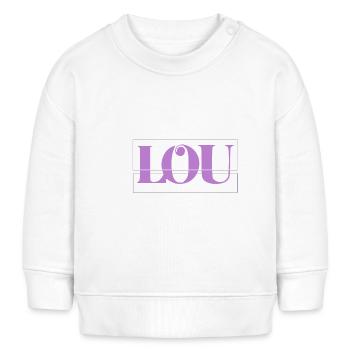 Lou - Sweat bébé bio Stanley/Stella - blanc - Devant