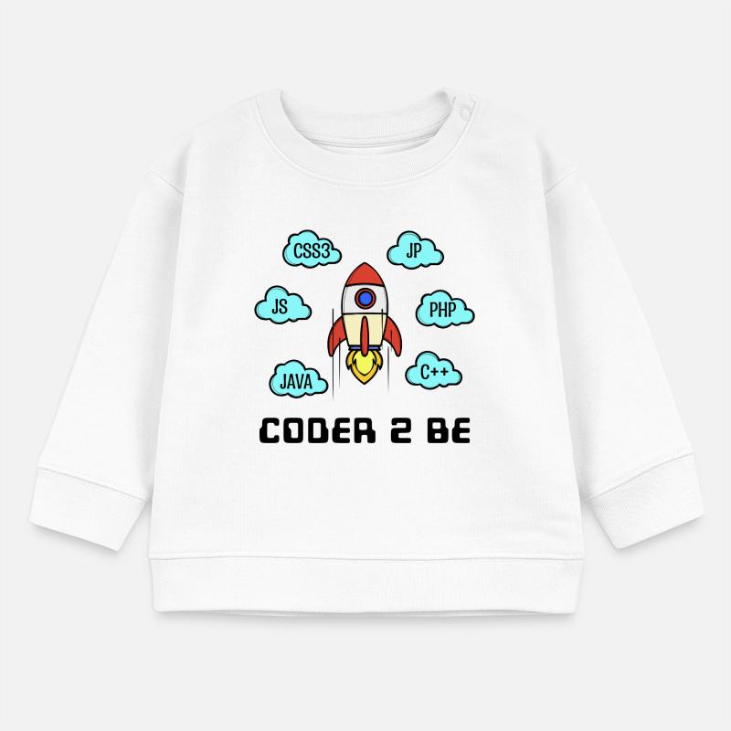 Open Source Developer Css C++ Php Java Coden Baby Organic Sweatshirt Baby Changer von Stanley/Stella