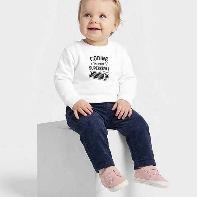 Computer Code Statement Developer Computerfreak Baby Organic Sweatshirt Baby Changer von Stanley/Stella