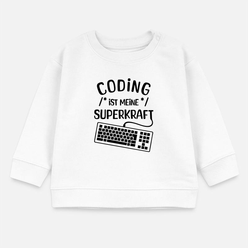 Computer Code Statement Developer Computerfreak Baby Organic Sweatshirt Baby Changer von Stanley/Stella