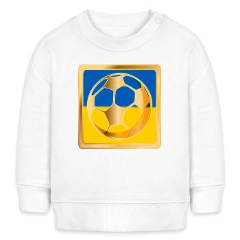 UKRAINE FUßBALLER FUßBALL - Baby Organic Sweatshirt Baby Changer von Stanley/Stella - Weiß - Vorne