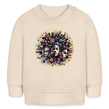 Afro Style Chromatic Symphony - Baby Sweatshirt by Stanley/Stella - soft Ecru - Front
