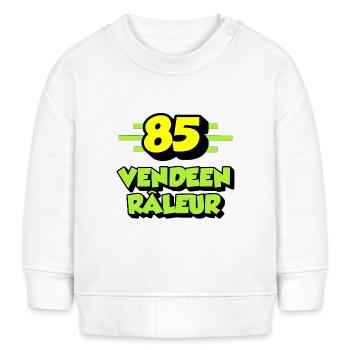 Vendéen râleur - Sweat bébé bio Stanley/Stella - blanc - Devant