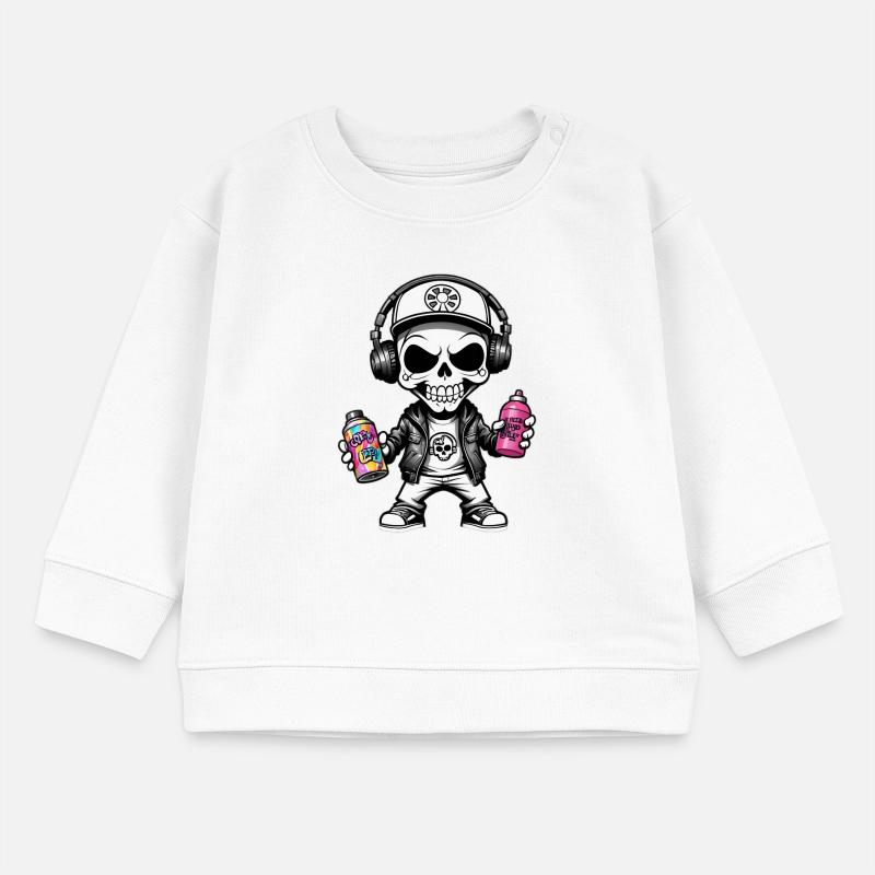 Graffiti Sprayer Baby Organic Sweatshirt Baby Changer von Stanley/Stella