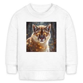 Animal Totem Cougar - Sweat bébé bio Stanley/Stella - blanc - Devant
