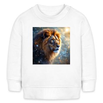 Animal Totem Lion - Sweat bébé bio Stanley/Stella - blanc - Devant