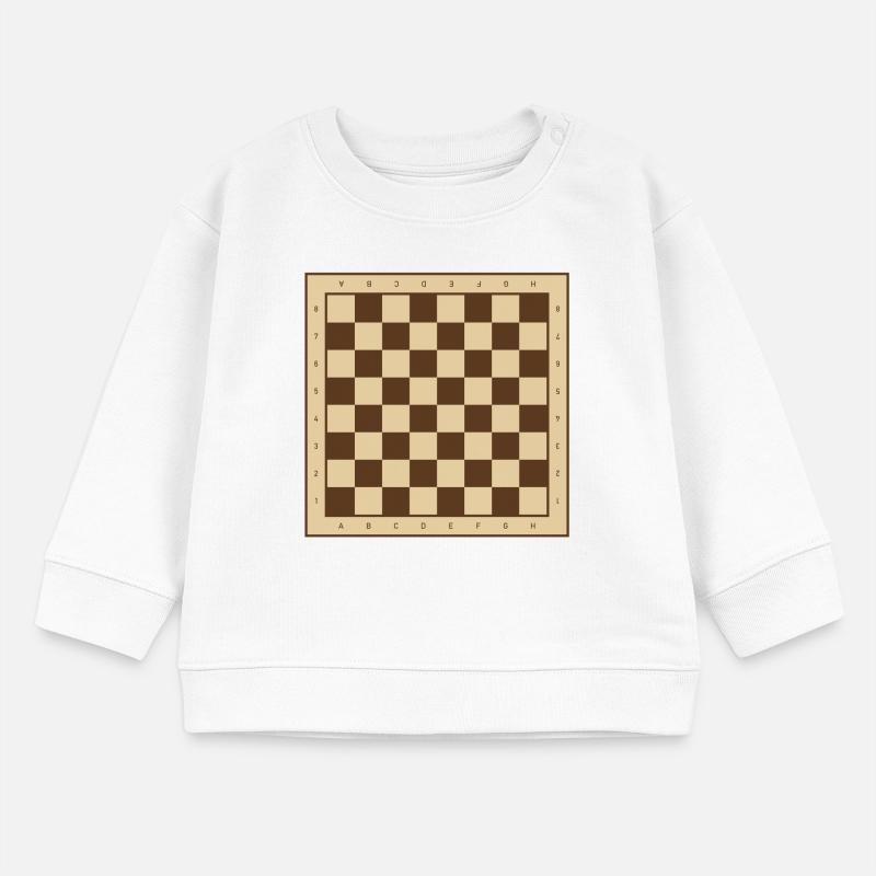 Conception classique en damier Sweat bébé bio Stanley/Stella