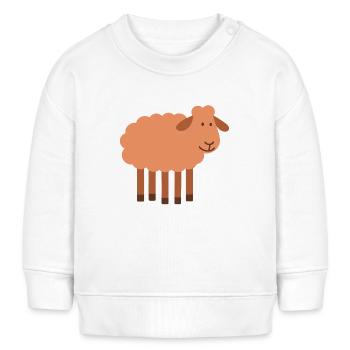 Mouton à 5 pattes perle rare - Sweat bébé bio Stanley/Stella - blanc - Devant
