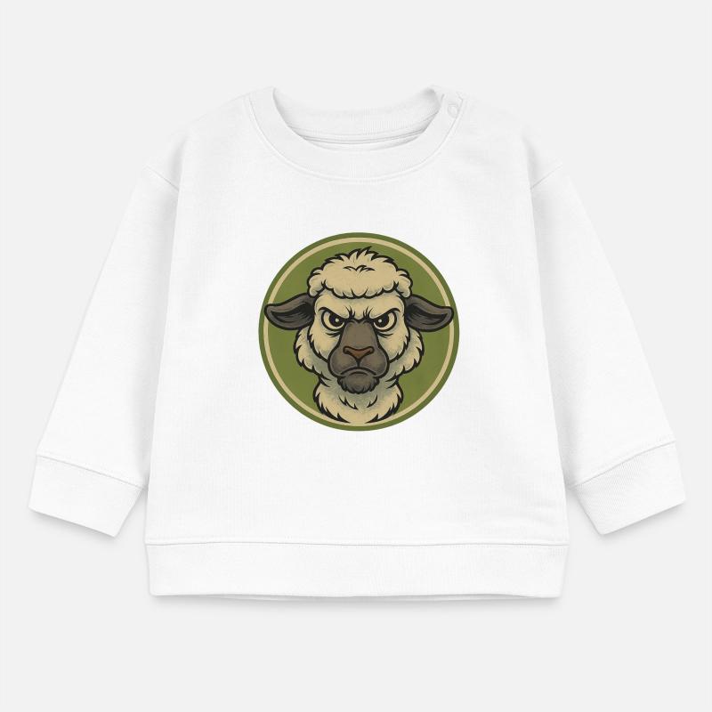 Wütendes Schaf Emblem Baby Organic Sweatshirt Baby Changer von Stanley/Stella