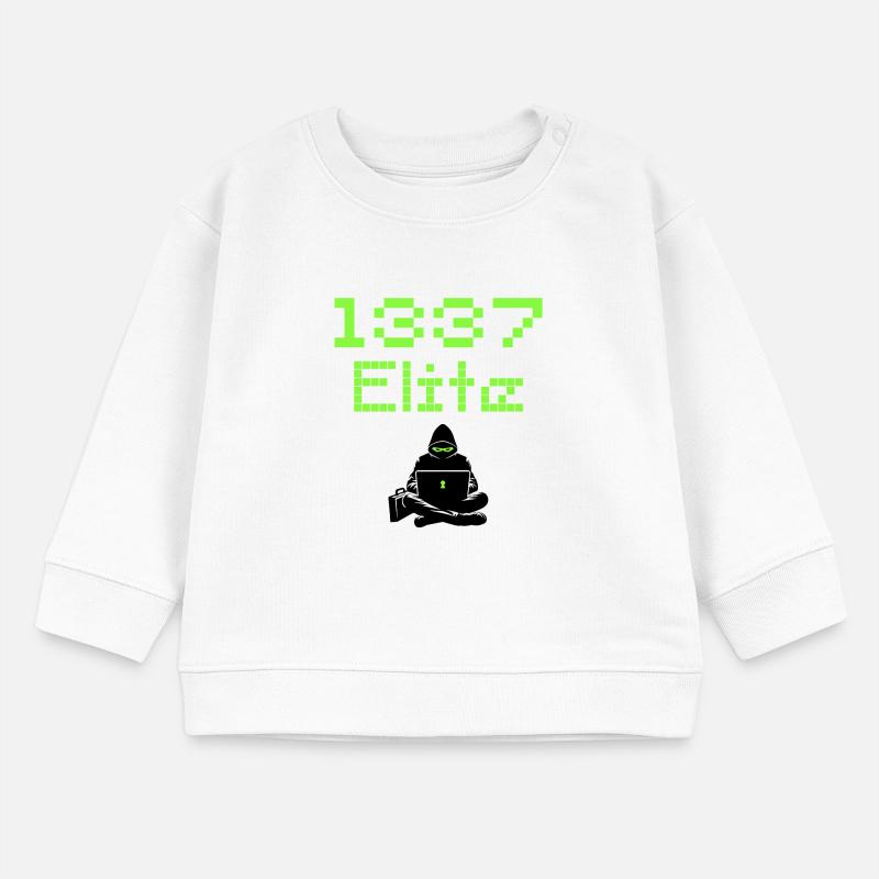 1337 Elite Hacker Squad, Leet Hacker Baby Organic Sweatshirt Baby Changer von Stanley/Stella