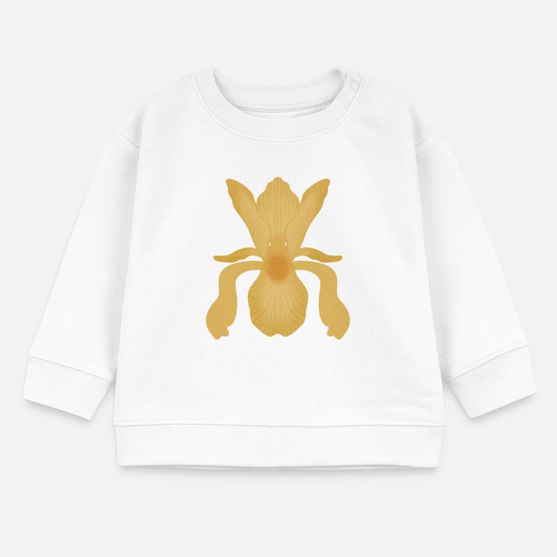 Floraison d’Iris doré Sweat bébé bio Stanley/Stella