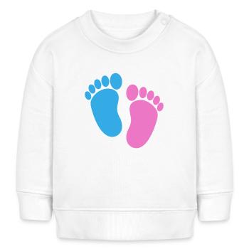 Pieds de bébé - Sweat bébé bio Stanley/Stella - blanc - Devant