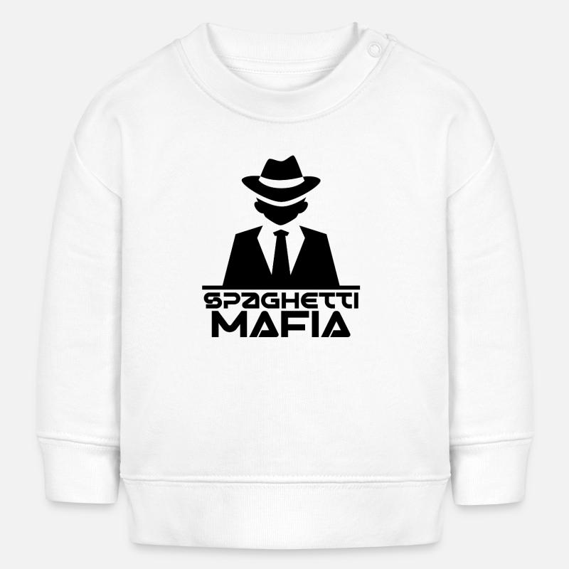 Spaghetti Mafia - Sweat bébé bio Stanley/Stella - blanc