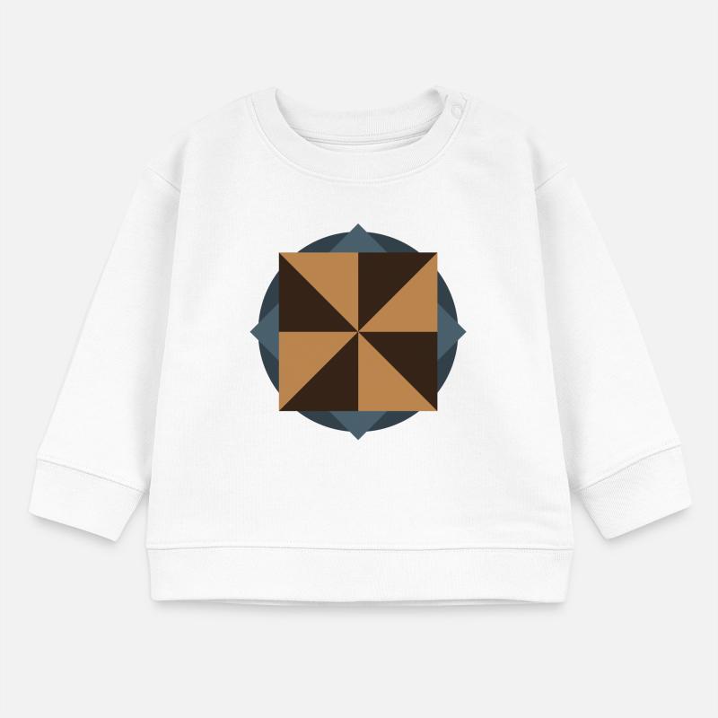 PYRAMID CORE GEOMETRY | Basic Shapes Artwork Baby Sweatshirt by Stanley/Stella