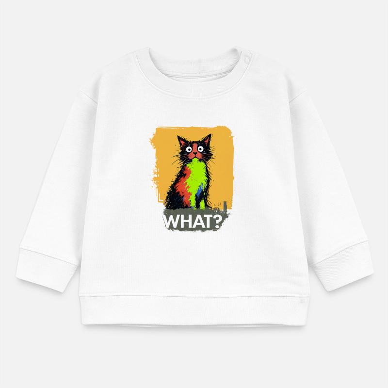 What Katze Farbexplosion Baby Organic Sweatshirt Baby Changer von Stanley/Stella