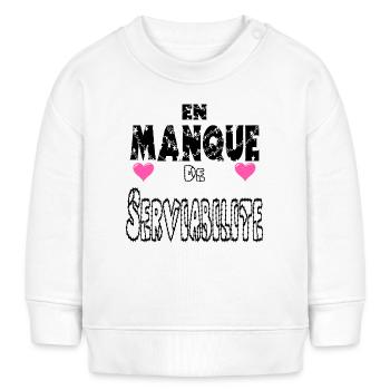 En Manque de Serviabilité - Sweat bébé bio Stanley/Stella - blanc - Devant