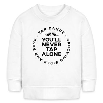 Tu ne claqueras jamais seul - Chemise de claquette - Sweat bébé bio Stanley/Stella - blanc - Devant
