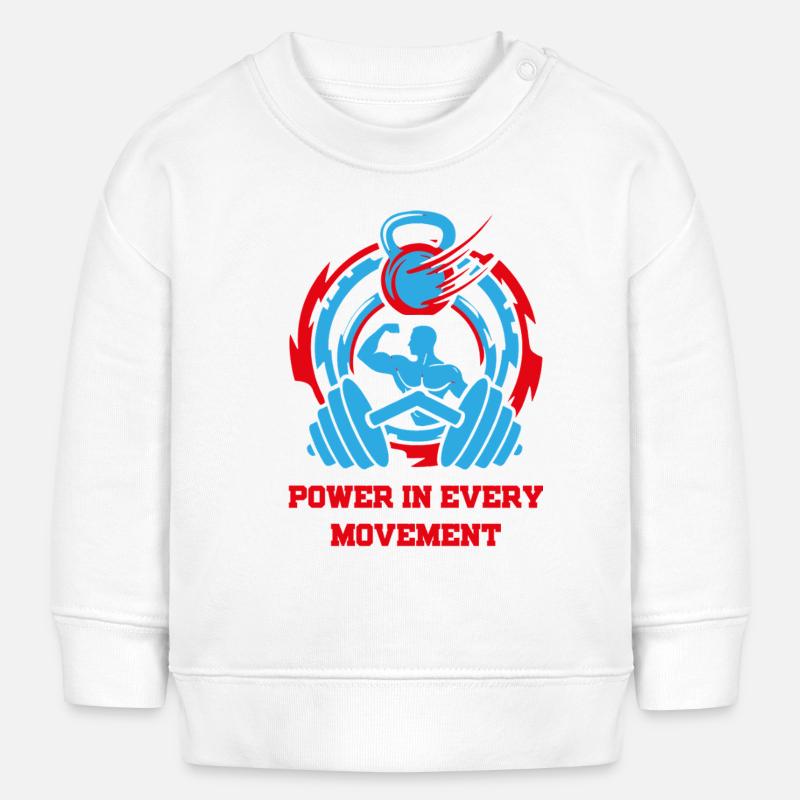 PouvoirInTousMouvements - Sweat bébé bio Stanley/Stella - blanc