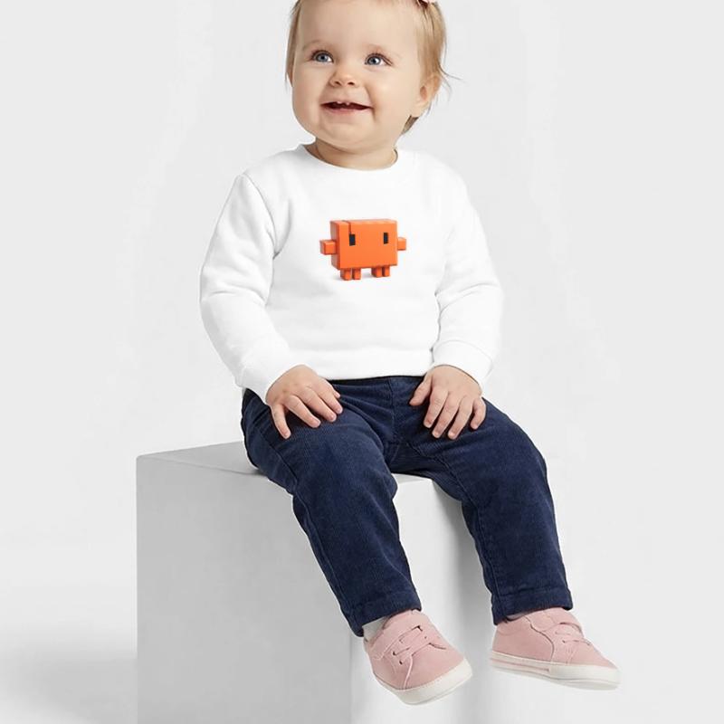 Claude Code Pixel 3D Mascot Cute Dev Sticker Sweat bébé bio Stanley/Stella