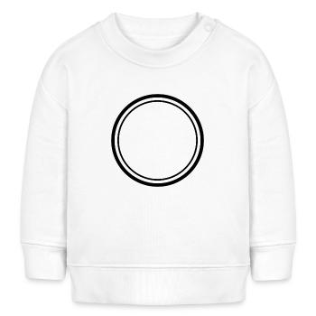 Doppelkreisrahmen - Baby Organic Sweatshirt Baby Changer von Stanley/Stella - Weiß - Vorne