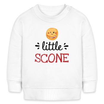 Little Scone – Vêtements de bébé mignons - Sweat bébé bio Stanley/Stella - blanc - Devant